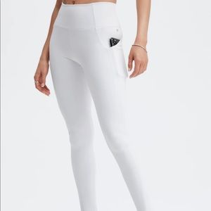 Fabletics High waisted statement cold weather leggings. White size XXS